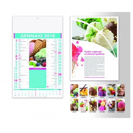 CALENDARIO ILLUSTRATO GELATI