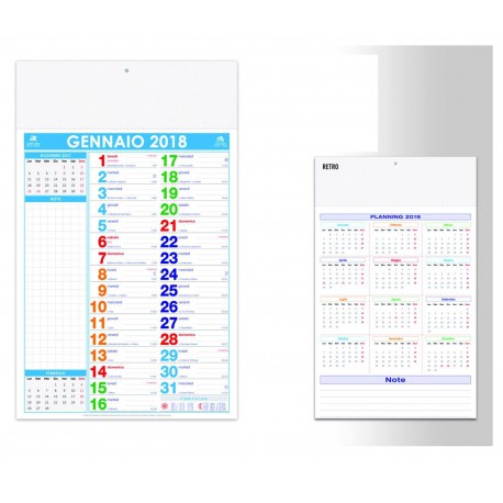 CALENDARIO OLANDESE NOTES MULTICOLOR