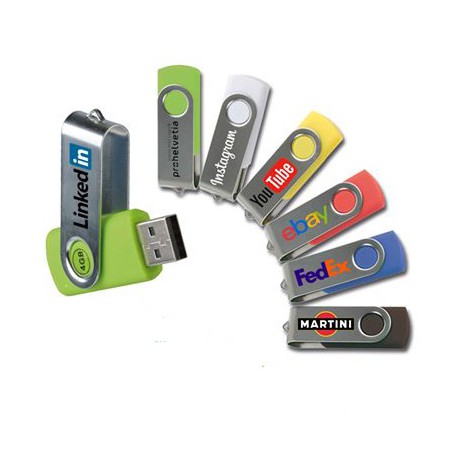 10 Chiavette USB da 4Gb Stampa a Colori